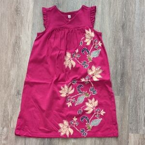 Tea Collection Magenta Floral Kids Dress